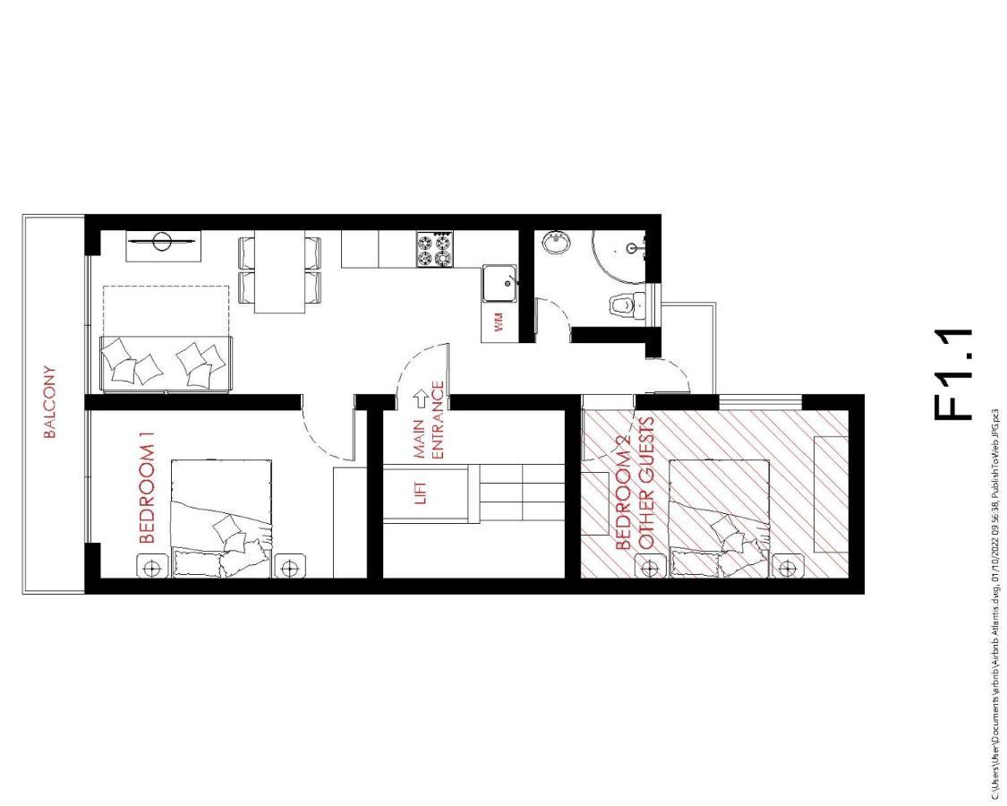 F1 1 Lovely Room, Bathroom And Living Shared Saint Julian's ภายนอก รูปภาพ